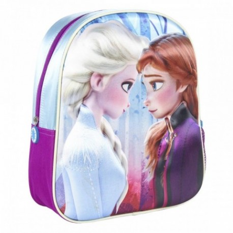 Mochila 3D Infantil Frozen ll Disney  26x31x10cm.