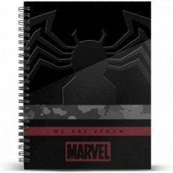 Marvel Venom Monster-Cuaderno Papel Cuadriculado DIN A5