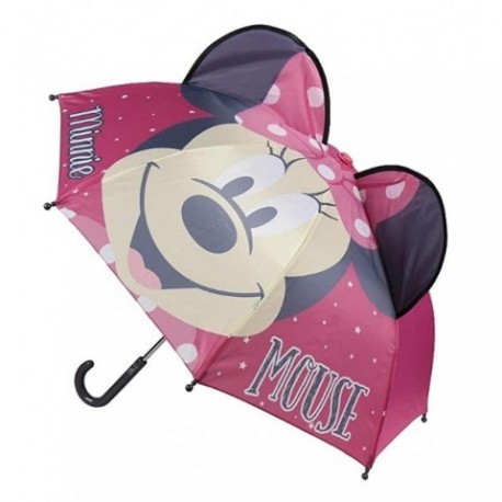 Paraguas 3D Manual Pop-Up Minnie Disney 45cm.