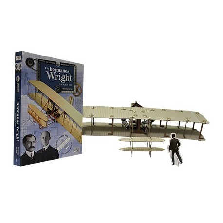 Construye Los Hermanos Wright 3D. Libro + Maqueta 3D.