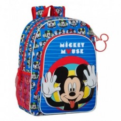 Mochila Junior Mickey Disney Adaptable 33x14x42cm