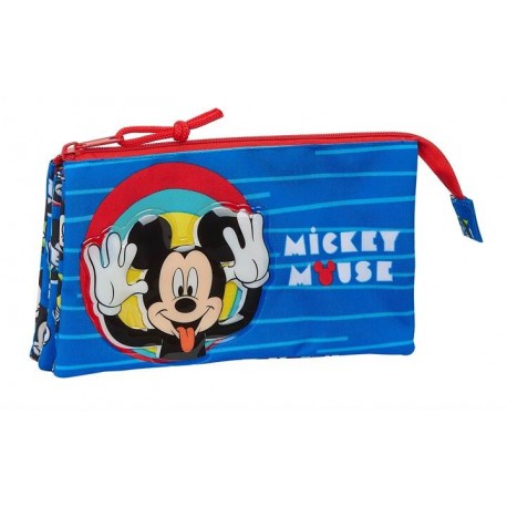 Portatodo Triple Mickey Disney 22x3x12cm.