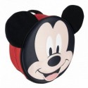 Mochila Infantil 3D Mickey Disney Premium Aplicaciones 27x27x9cm.