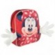 Mochila Infantil Con Aplicaciones Minnie Disney 25x31x1cm.