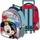 Mochila Trolley Mickey Disney 24x36x12cm.