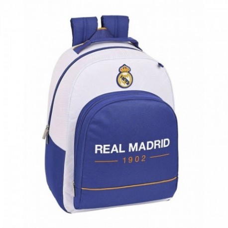 Mochila Con Base Protection Real Madrid Adaptable 32x15x42cm.