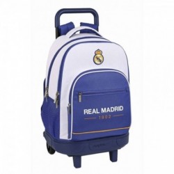 Mochila Extraible Con Carro Real Madrid 45x33x22cm.