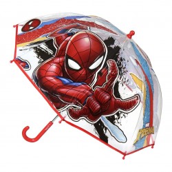 Paraguas Manual Spiderman Marvel Transparente 45cm.