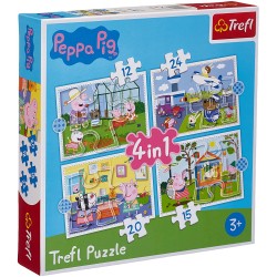 Puzzle Peppa Pig 4 en 1