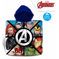 Poncho Toalla Avengers Marvel Algodon 120x60cm.