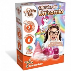 Starter Kit Cristales de Unicornio Juguete Científico y Educativo, Multicolor, 8 Años