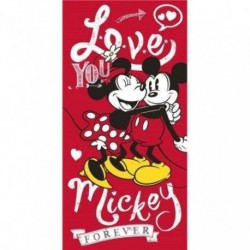 Toalla Minnie & Mickey Algodon 70x140cm.