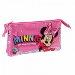 Portatodo Triple Minnie Mouse Lucky 22x3x12cm