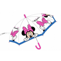 Paraguas Transparente Automatico Minnie Disney 43,5cm.