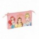 Portatodo Triple Princesas Disney Dream It 22x3x12cm