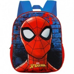 Mochila 3D Spiderman Marvel 31x27x11cm.