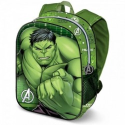 Mochila 3D Avengers Hulk 31x27x11cm.