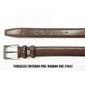 Cinturon De Piel Marron Versalles 3.5cm