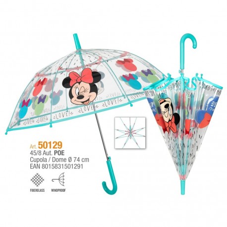 Paraguas Poe Burbuja Minnie Disney Automatico 45/8