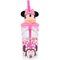 Vaso 3D Minnie Disney 350Ml.23x7cm.