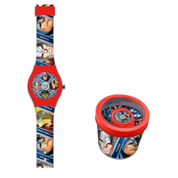 Reloj Analógico Mickey Disney Con Caja De Metal