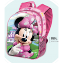 Mochila 3D Minnie Disney 31x27x11cm.